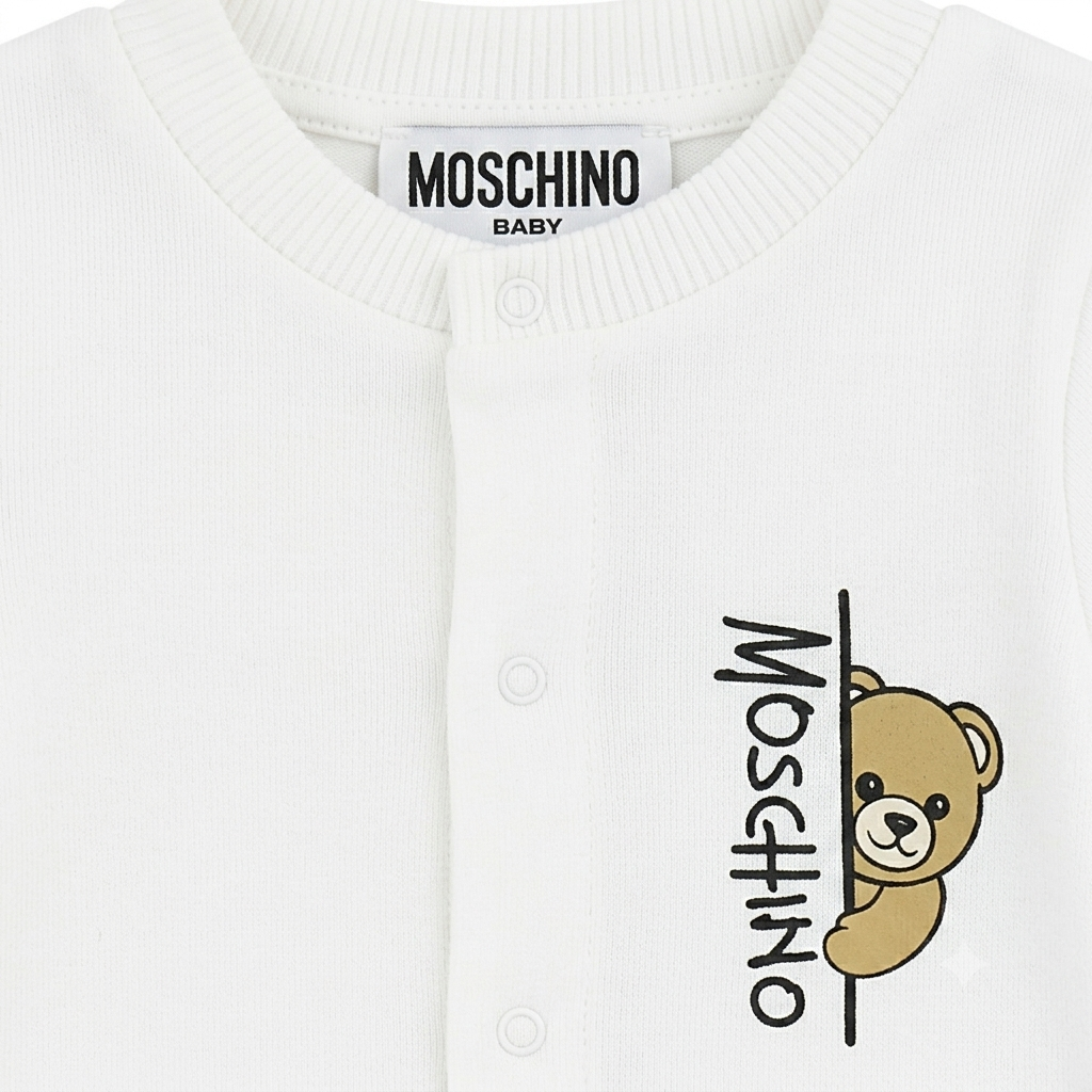 Moschino Baby White Pyjama