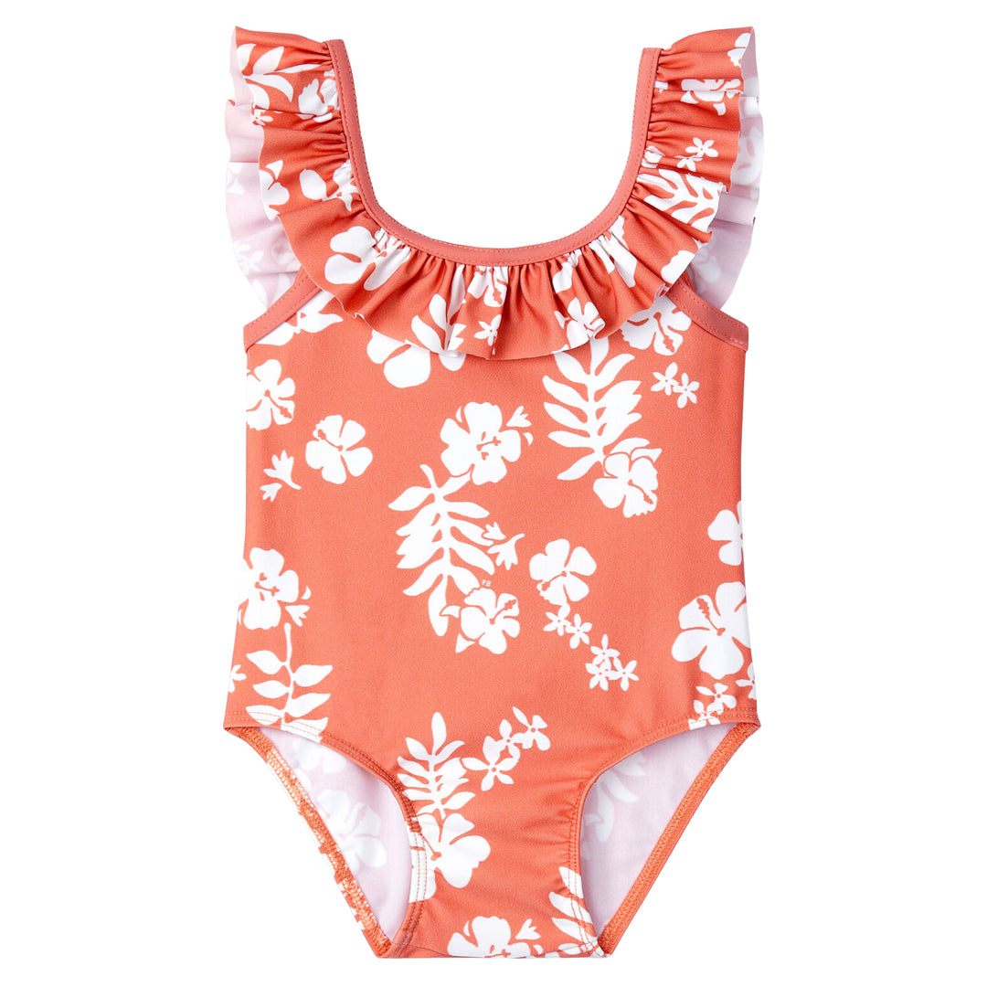 Petit Bateau Baby Girls Hawaian Swimsuit