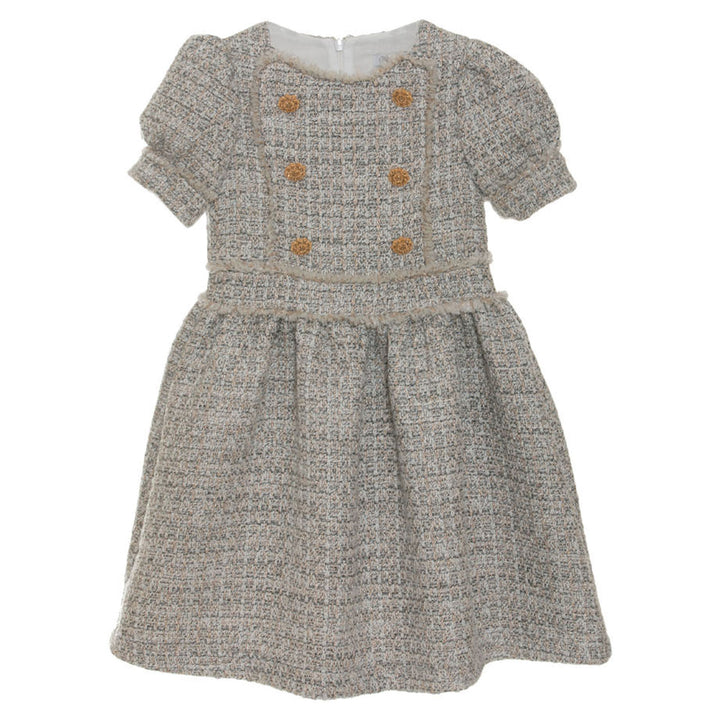 Patachou Tweed Grey Dress