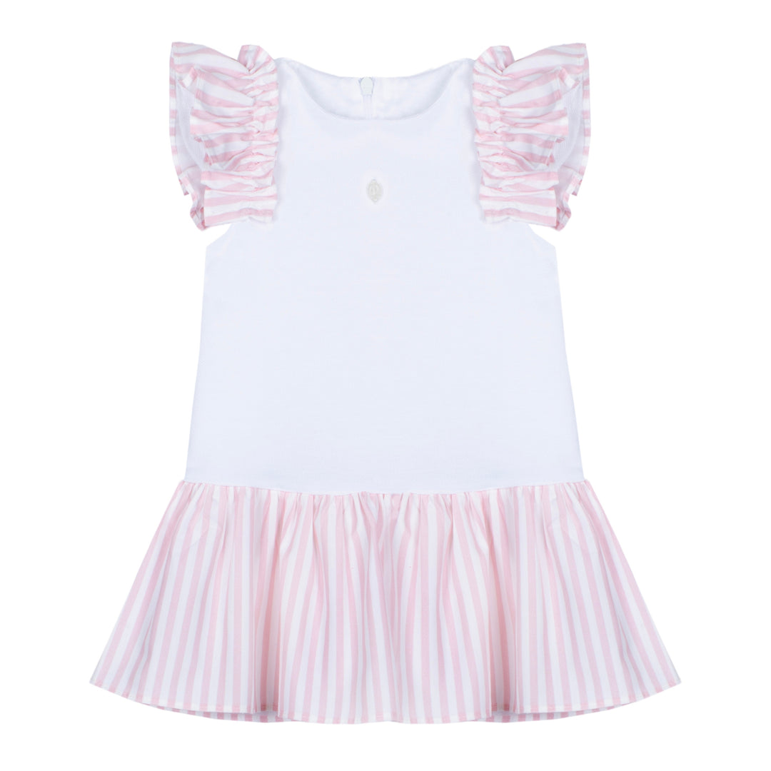 Patachou Baby Girls Pale Pink Striped Dress