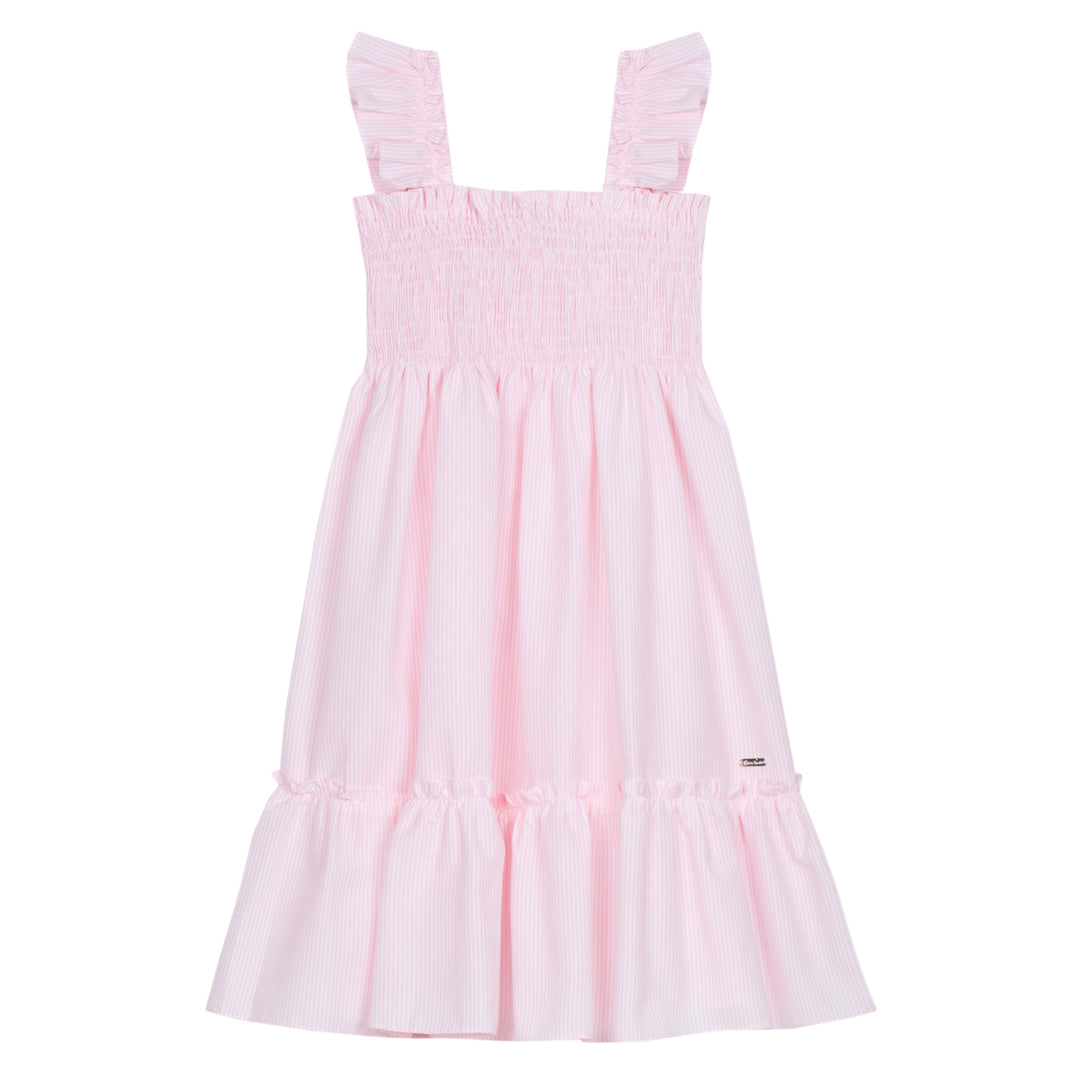Patachou Striped Pink Midi Dress