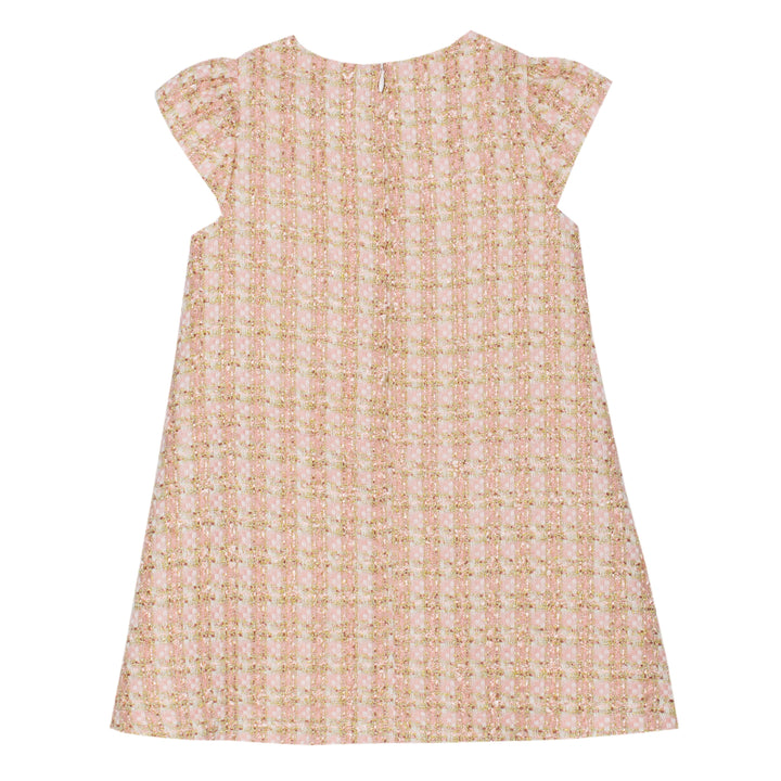 Patachou Rose Gold Tweed Dress