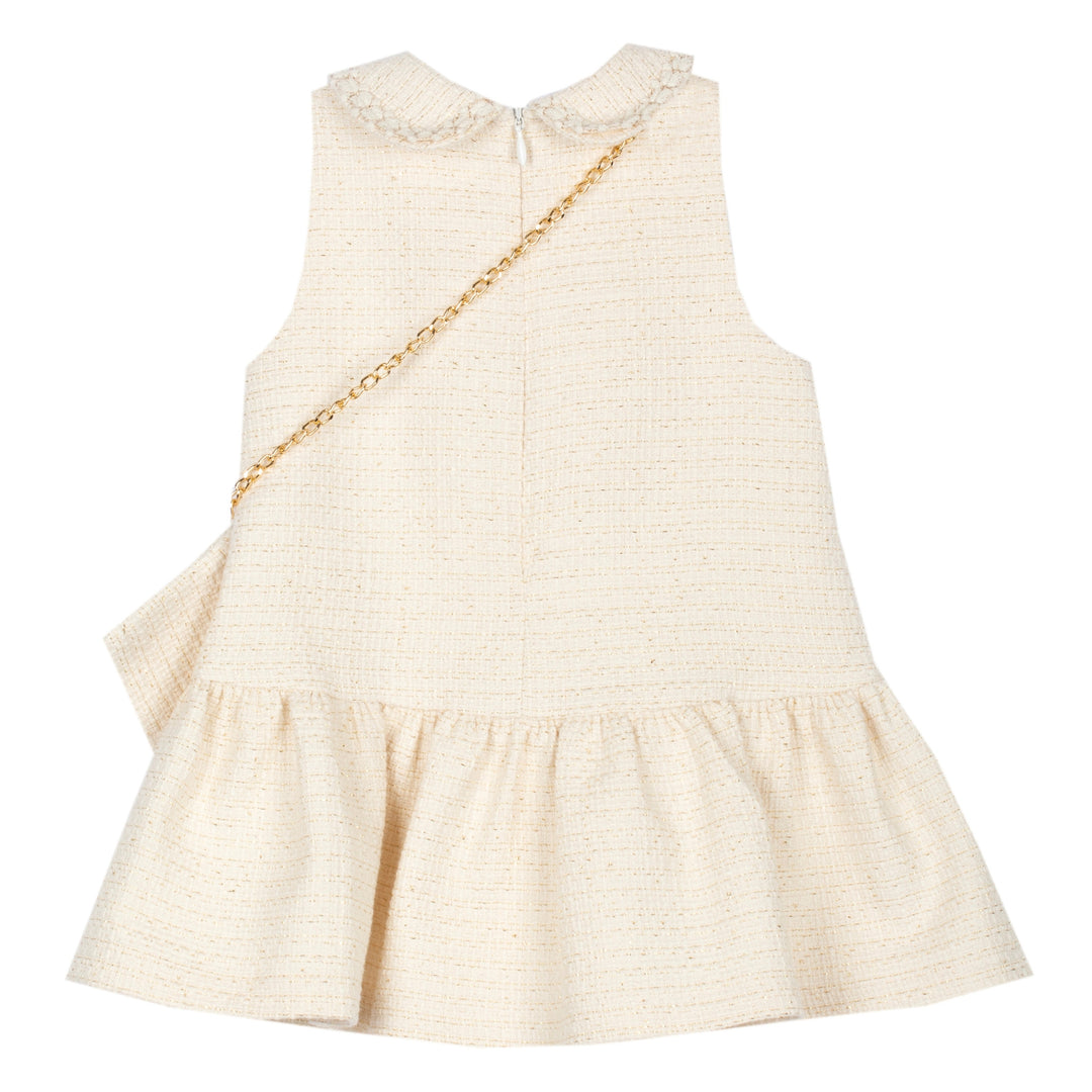 Patachou Baby Girls Gold Tweed Dress