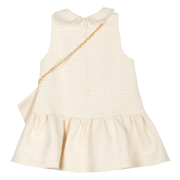 Patachou Baby Girls Gold Tweed Dress