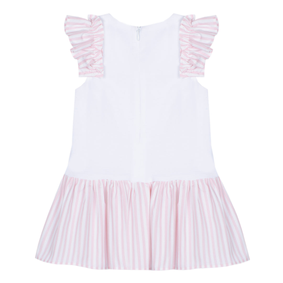 Patachou Baby Girls Pale Pink Striped Dress