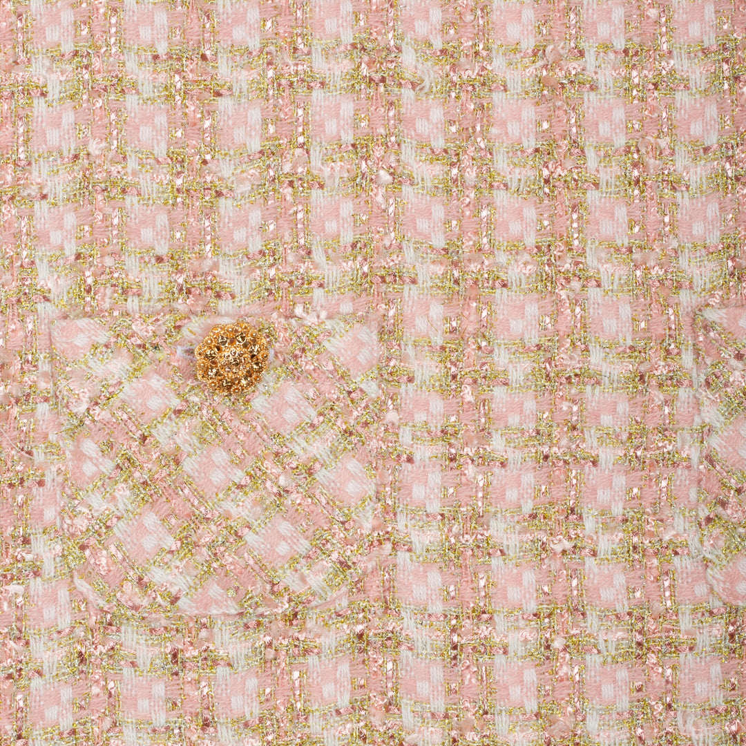 Patachou Rose Gold Tweed Dress