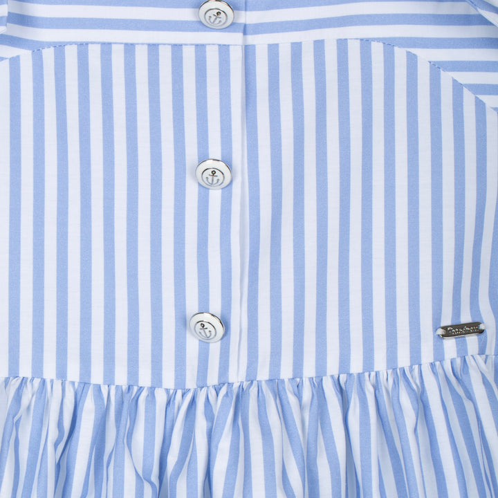Patachou Striped Blue Dress