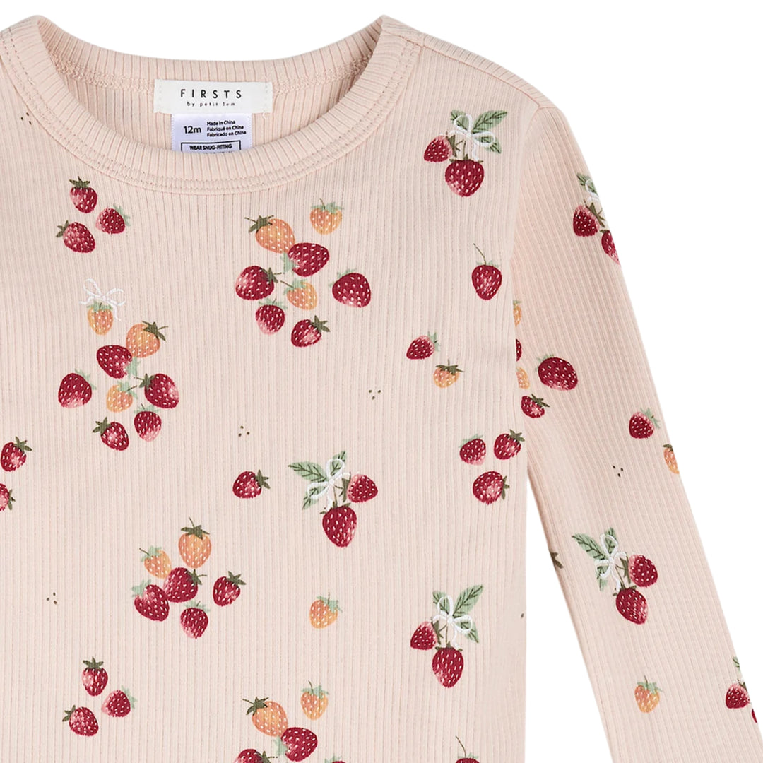 Petit Lem Strawberry PJ Set