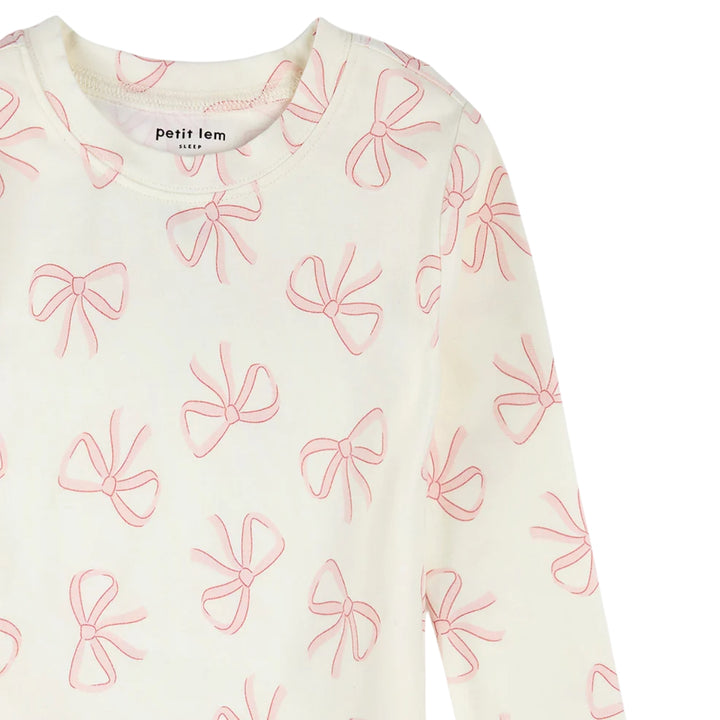 Petit Lem Bows PJ Set