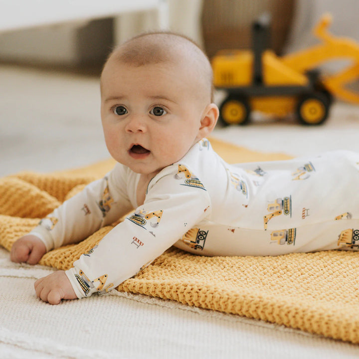Petit Lem Baby Boys Digger Sleeper