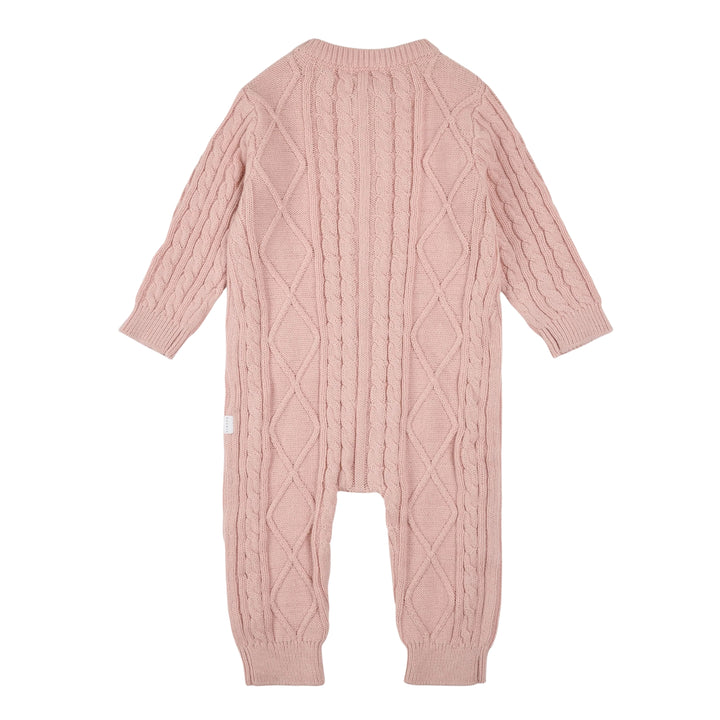 Petit Lem Baby Girls Farm Floral Sweater Knit Playsuit