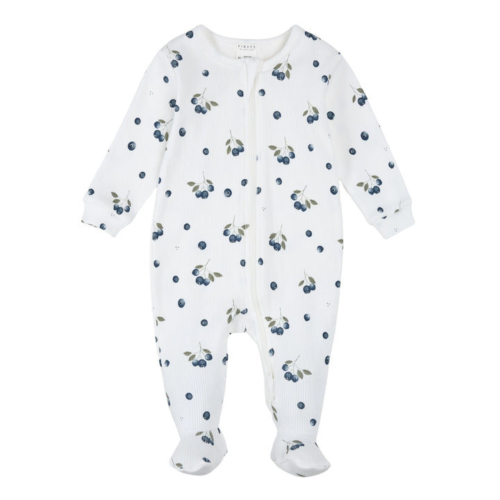 Petit Lem Baby Blueberries Ribbed Sleeper