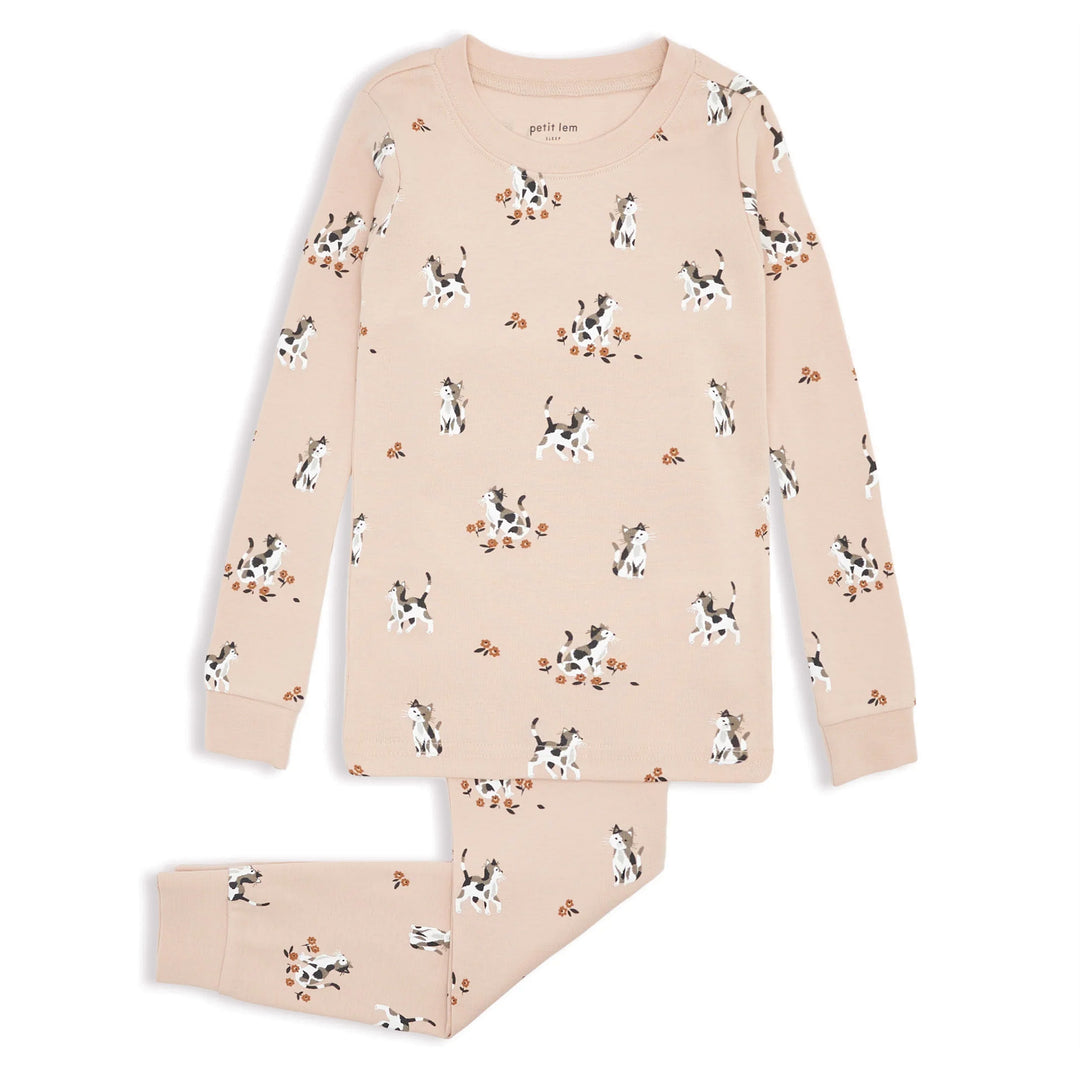 Petit Lem Baby Girls Kittens PJ Set