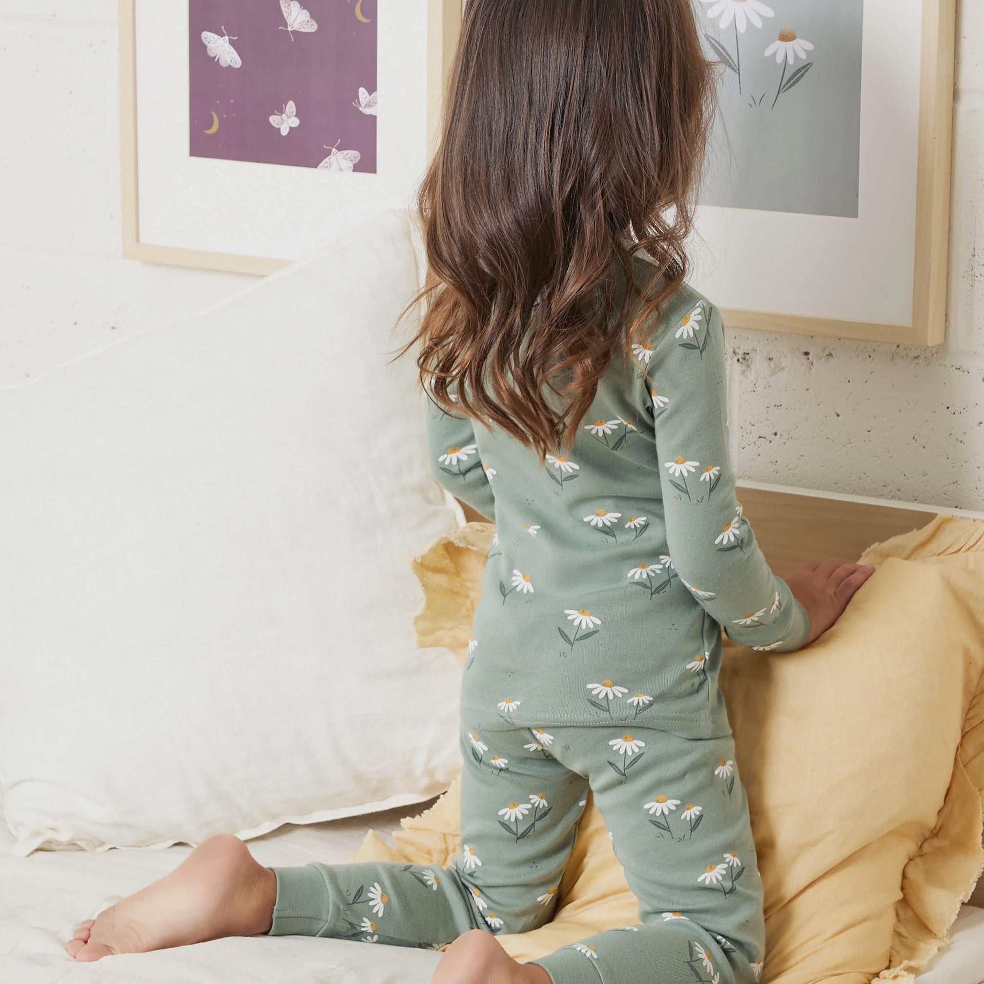 Petit Lem Daisies PJ Set