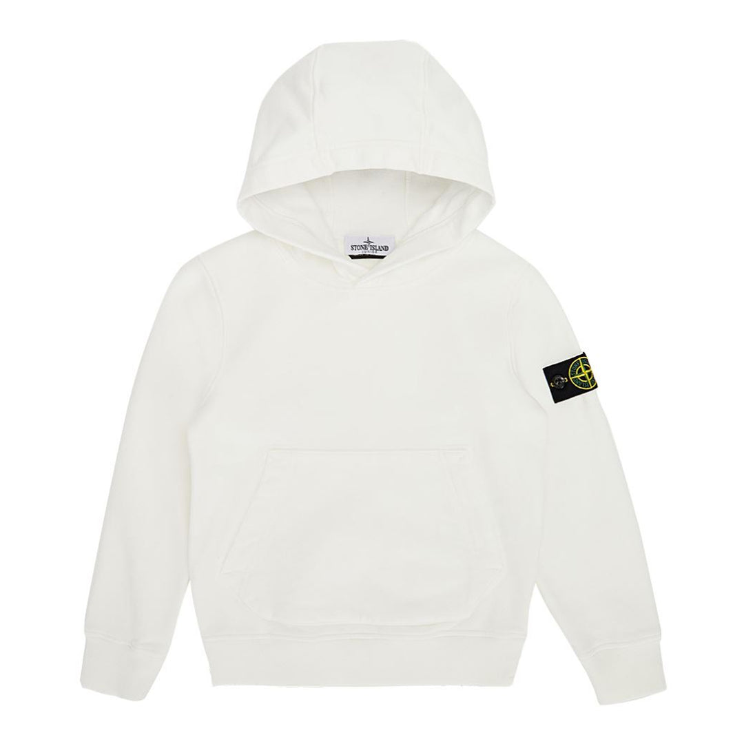 Stone Island White Hoodie