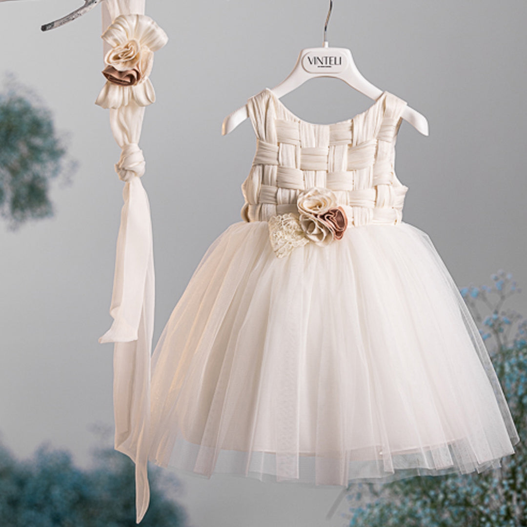 Vinteli Baby Girls Baptismal 6219 Dress