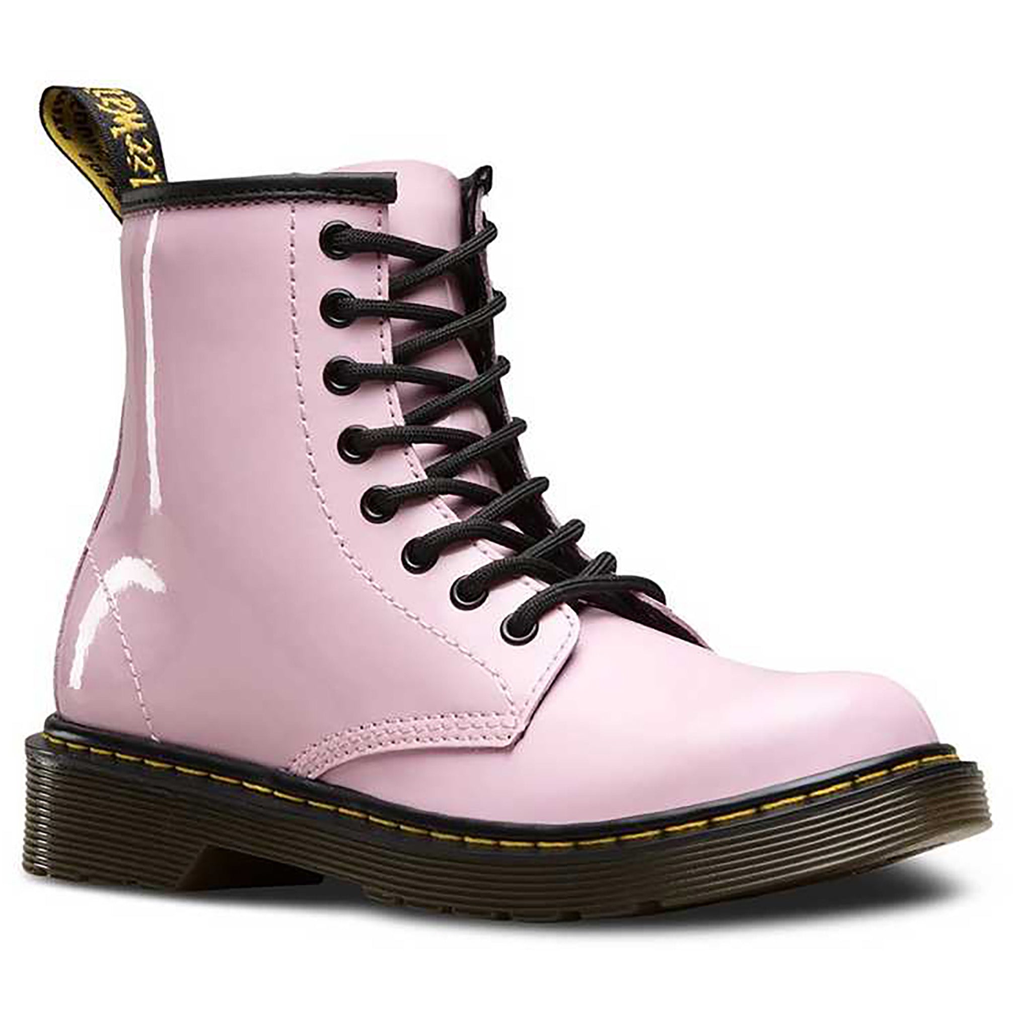 Dr. Martens Pink Patent Lamper Boots