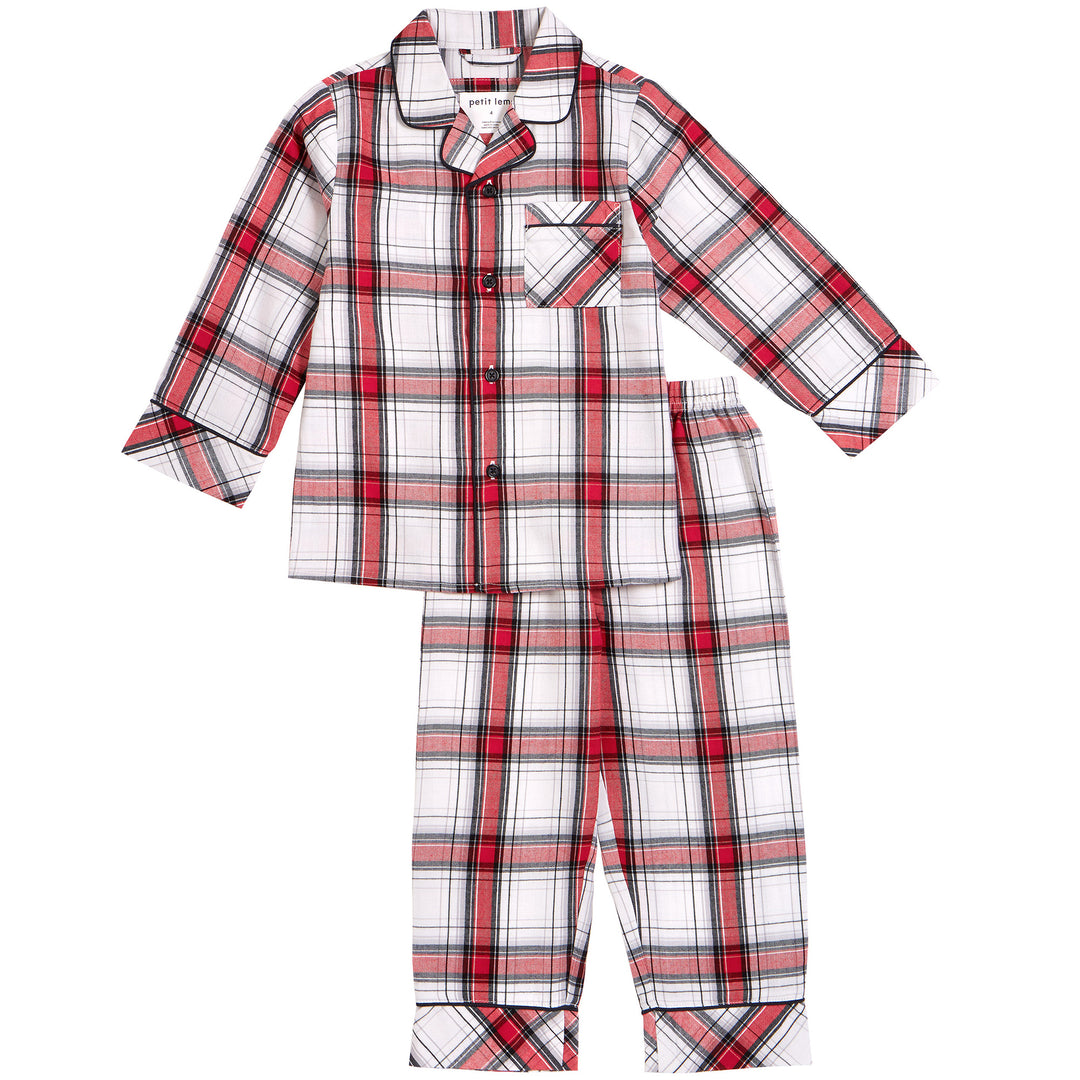 Petit Lem Baby Plaid Flannel PJ Set