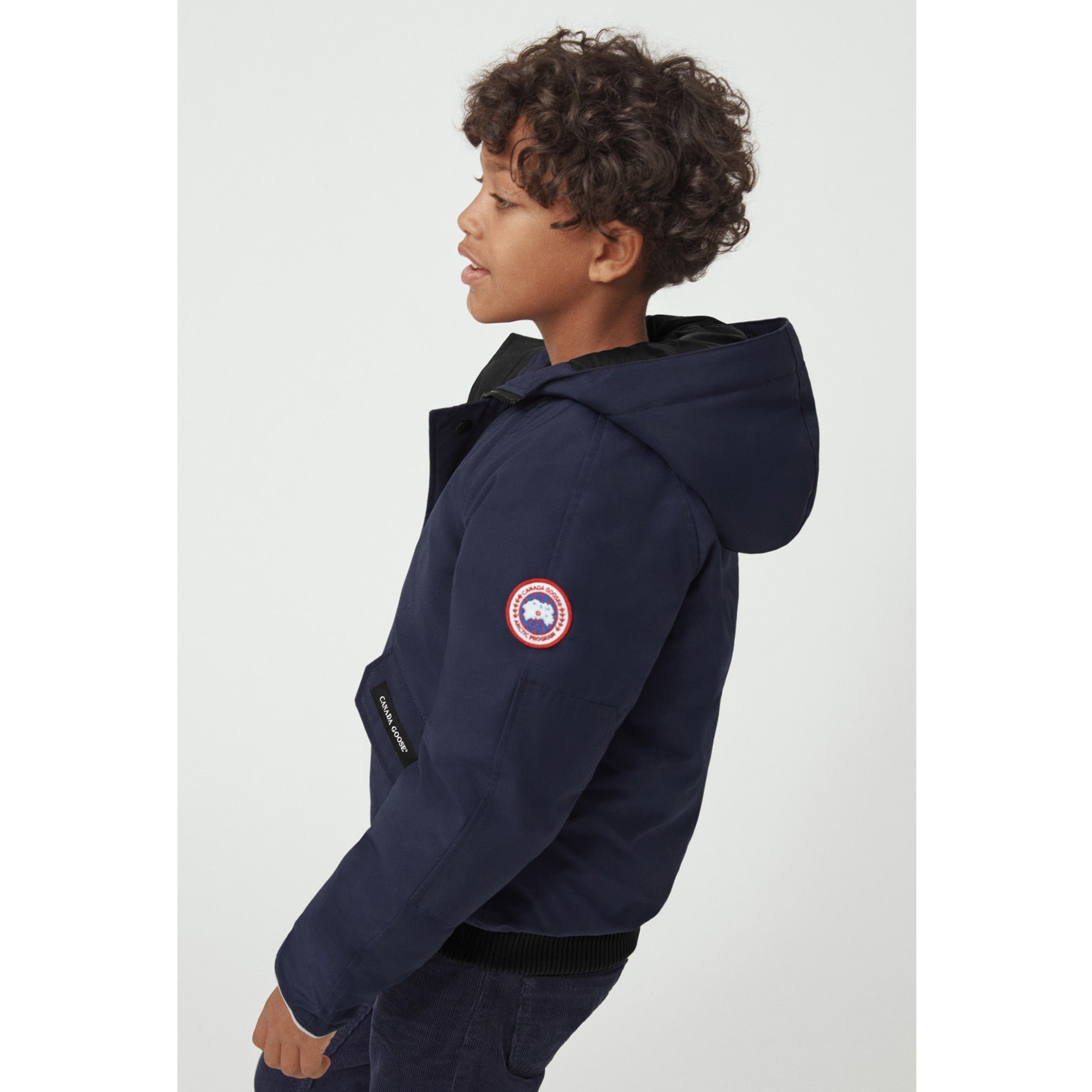 Canada Goose Rundle Bomber with Fur Navy