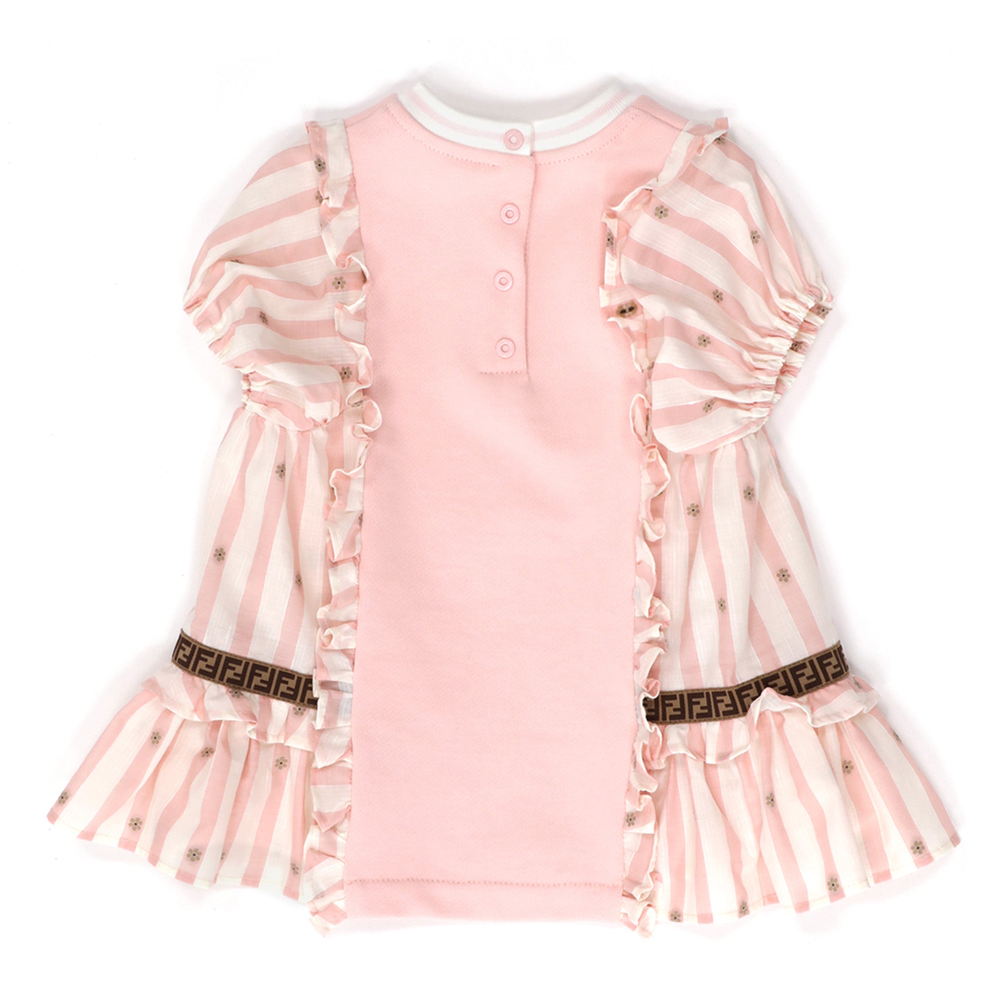 Fendi Baby Girls Pink Striped Dress