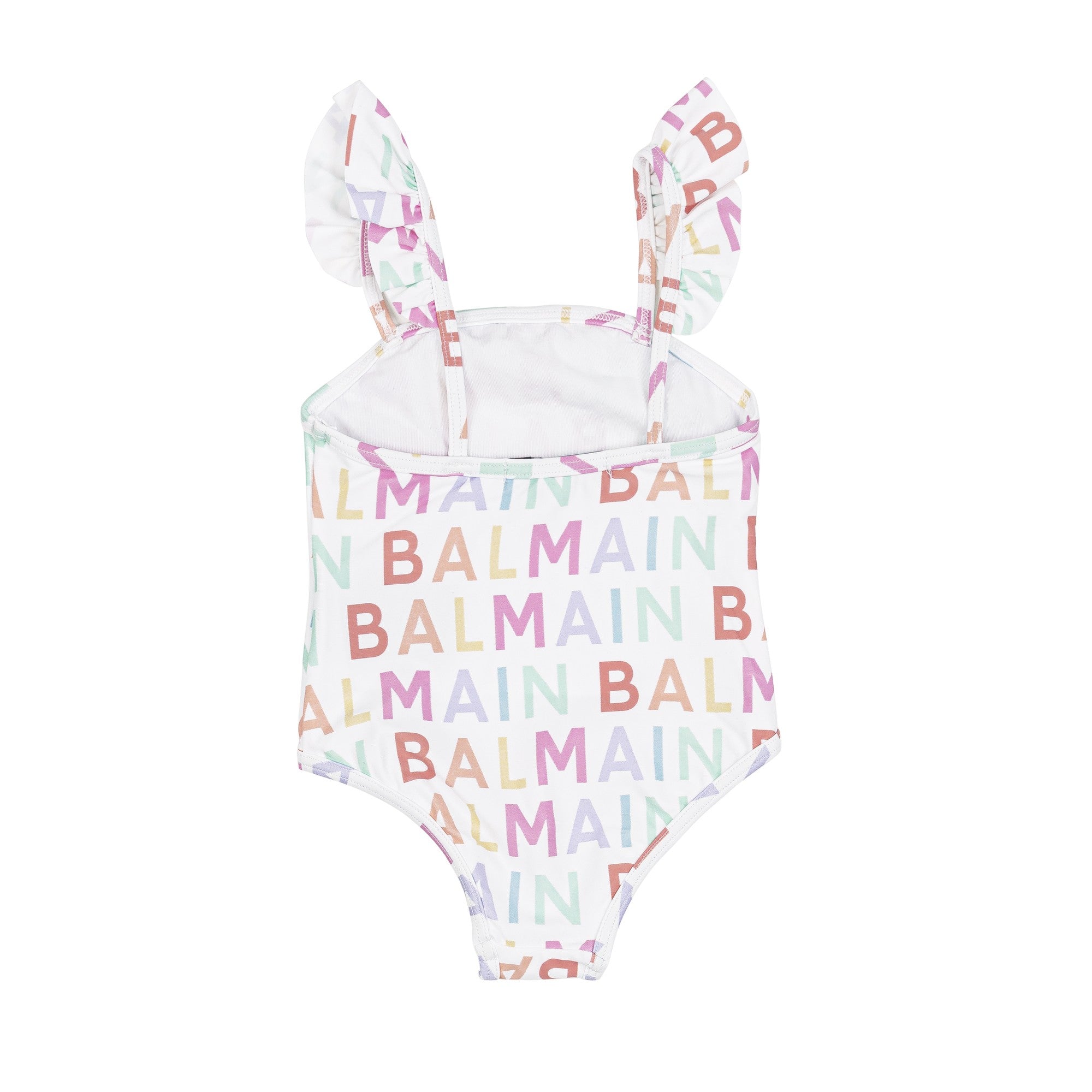 Balmain Baby Girls Multicoloured Logo Swimsuit