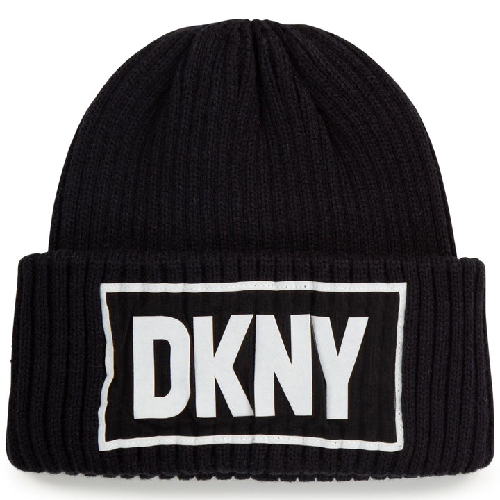 DKNY Black Beanie