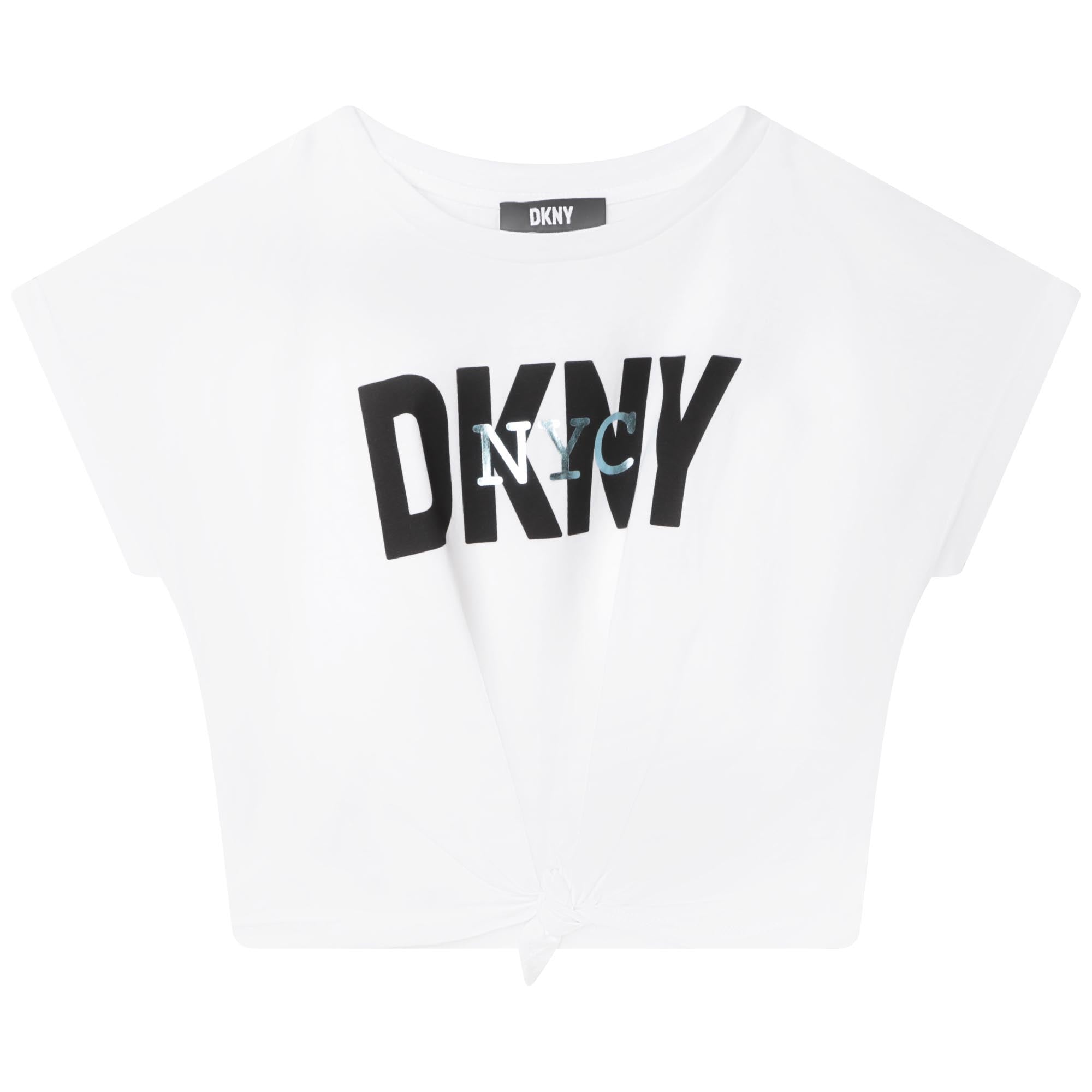 DKNY Cropped White T-Shirt
