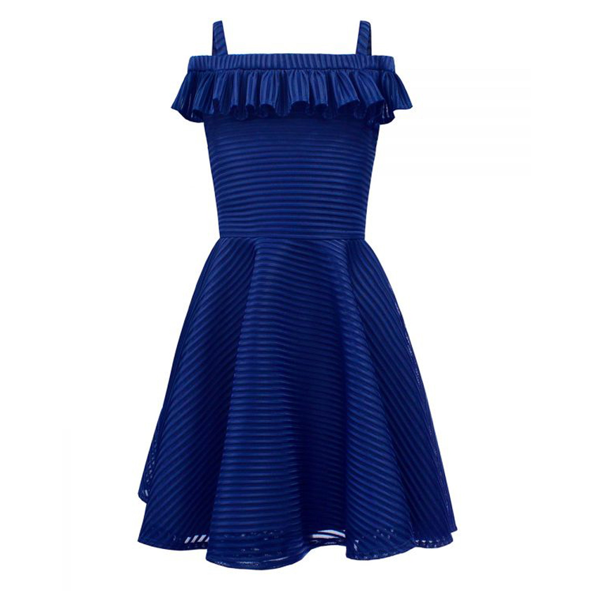 David Charles Royal Blue Shoulder Strap Dress