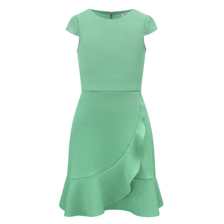 David Charles Aqua Waterfall Dress