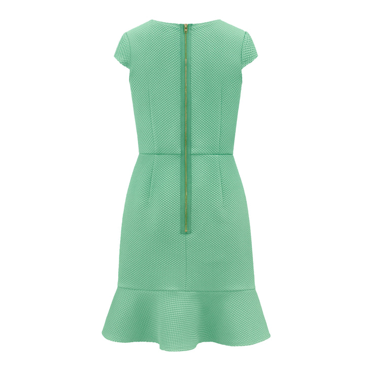 David Charles Aqua Waterfall Dress