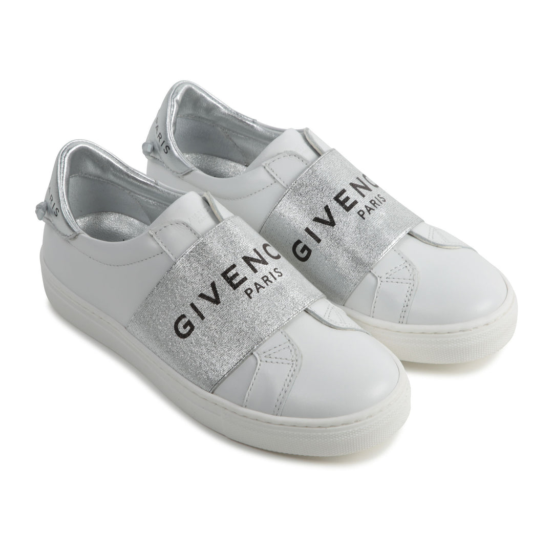 Givenchy White and Silver Sneakers