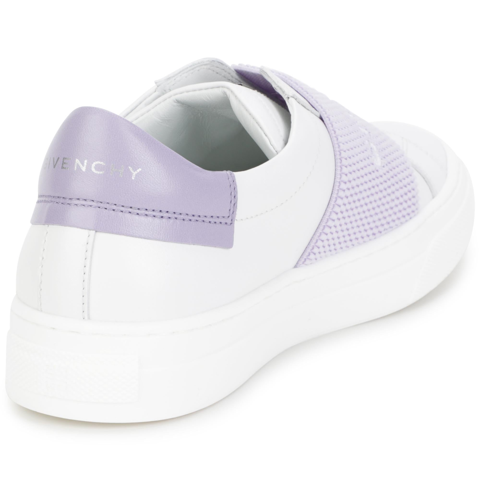 Givenchy White and Lavender Sneakers