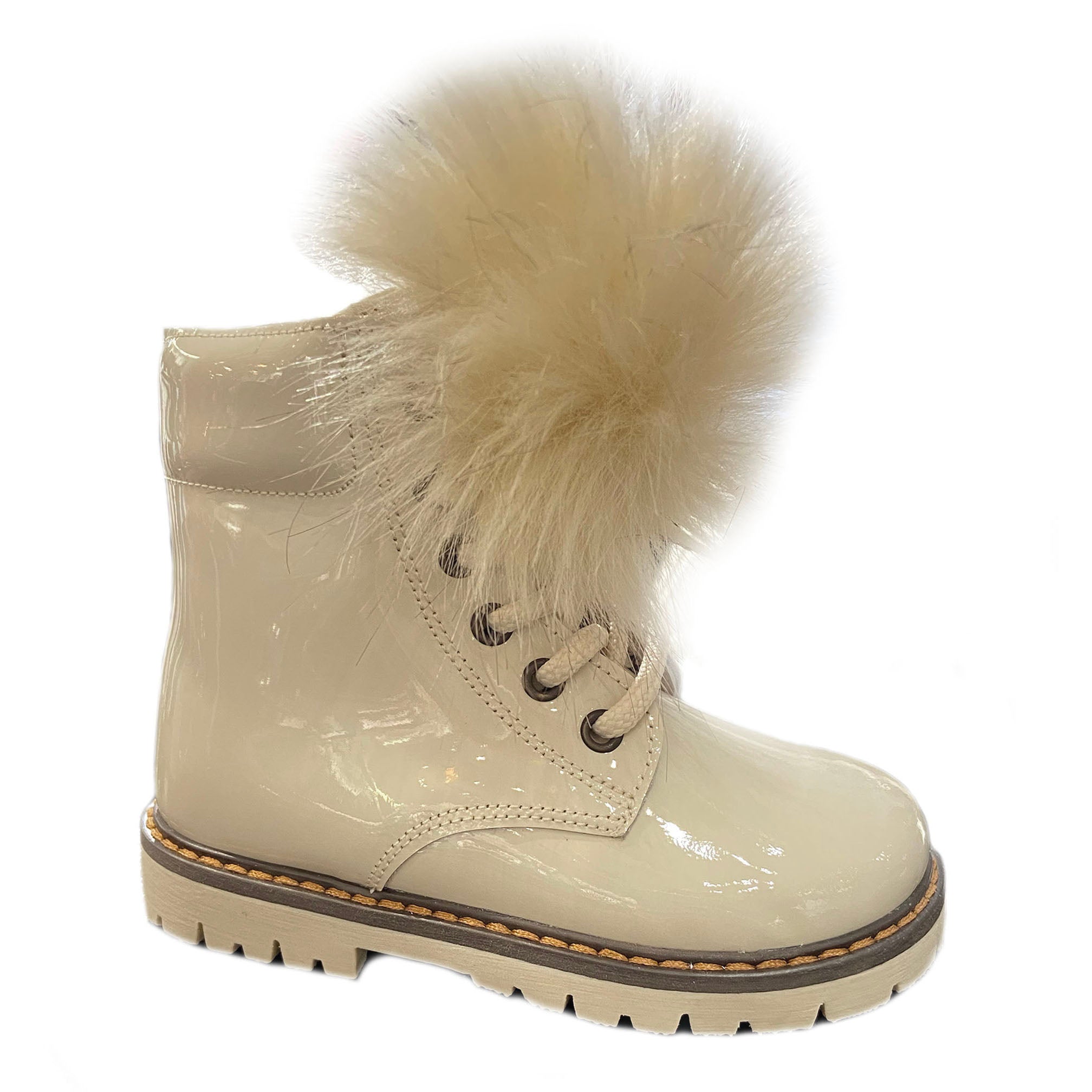 Baby Walker Baby Pom Ivory Boots