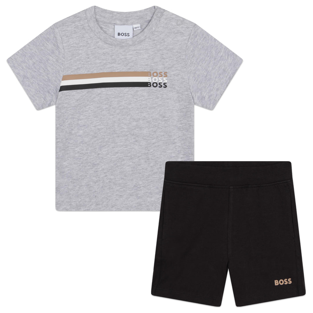 Hugo Boss Baby Boys Grey Sporty Ensemble