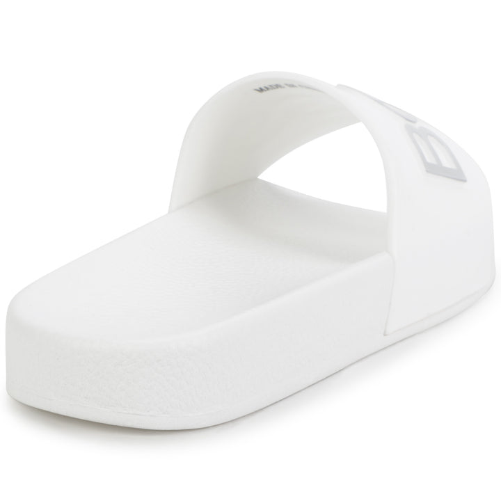 Hugo Boss White Slides