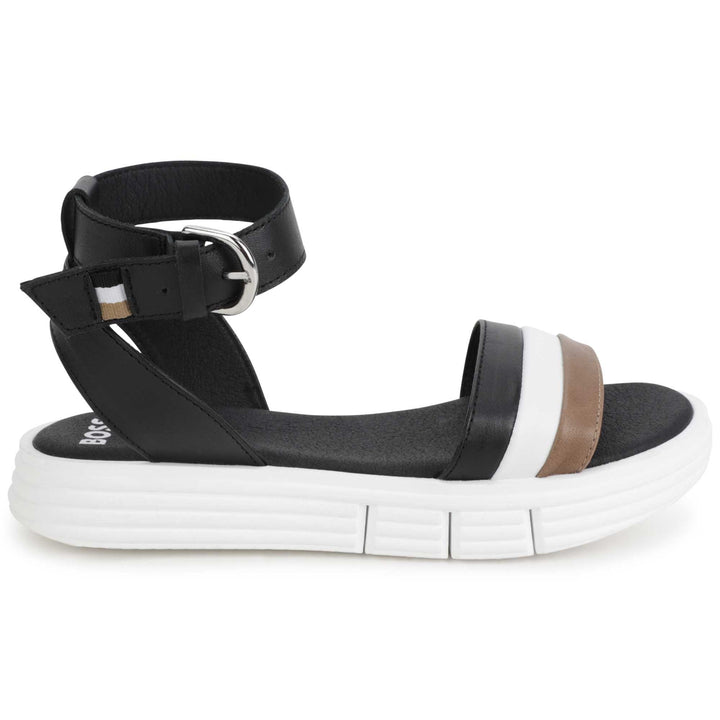 Hugo Boss Black Leather Sandals