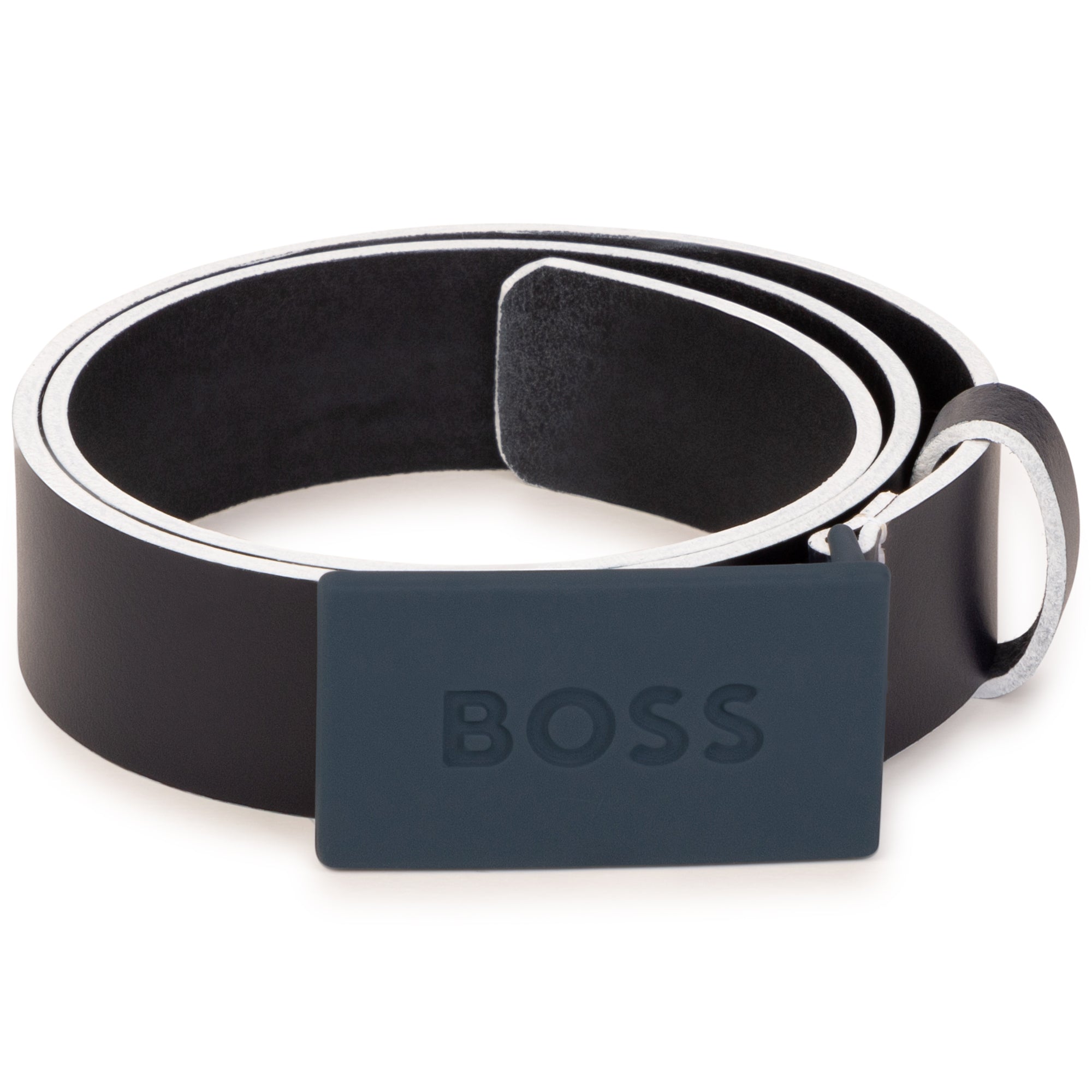 Hugo Boss Navy Leather Belt