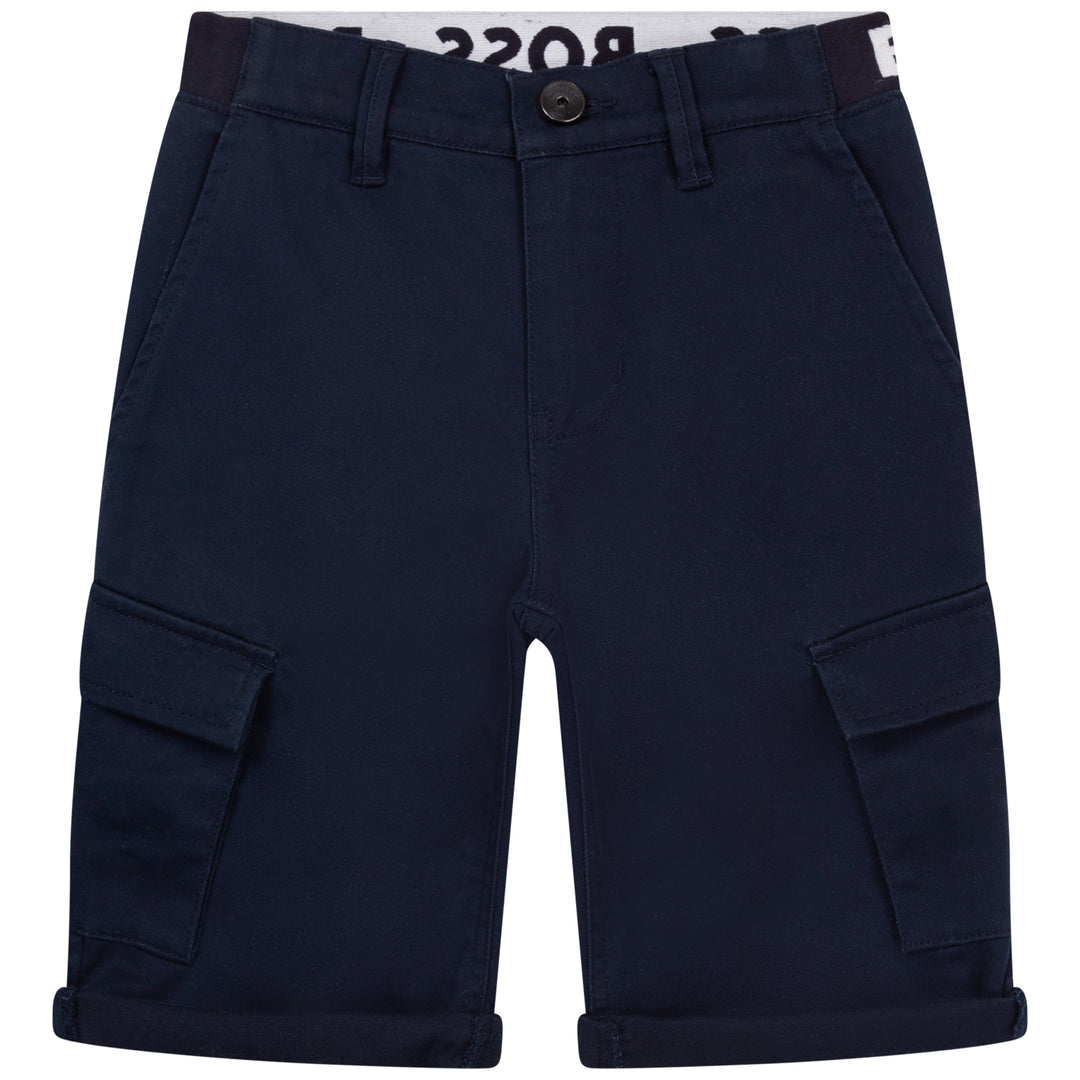 Hugo Boss Navy Cargo Shorts