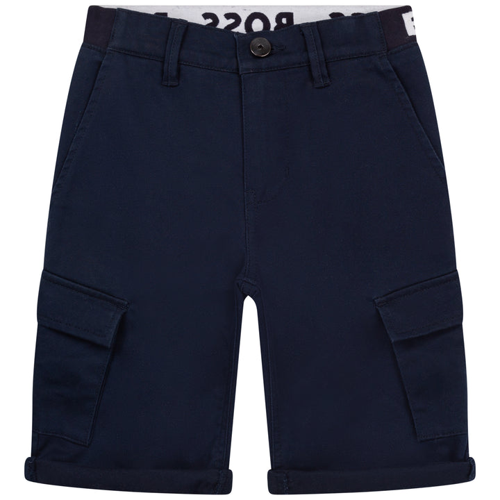 Hugo Boss Navy Cargo Shorts