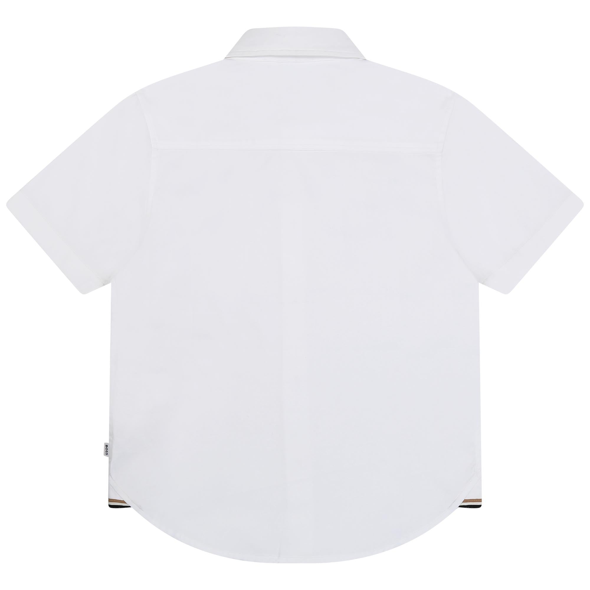Hugo Boss White Short Sleeve Shirt