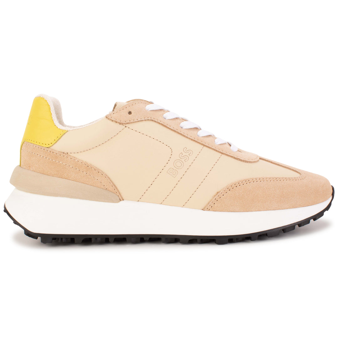 Hugo Boss Beige Retro Sneakers