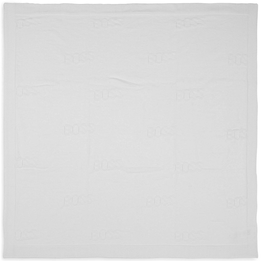 Hugo Boss Baby White Blanket