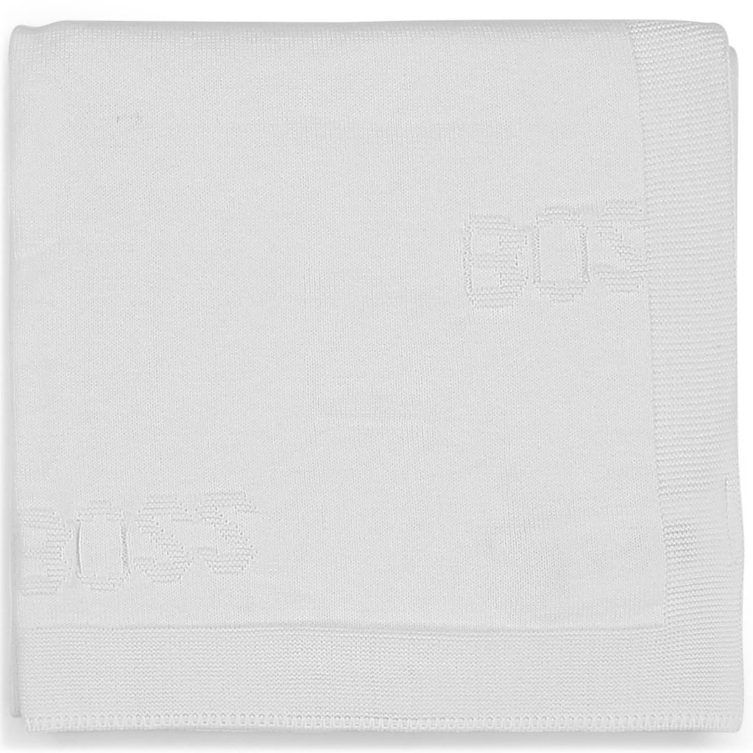 Hugo Boss Baby White Blanket