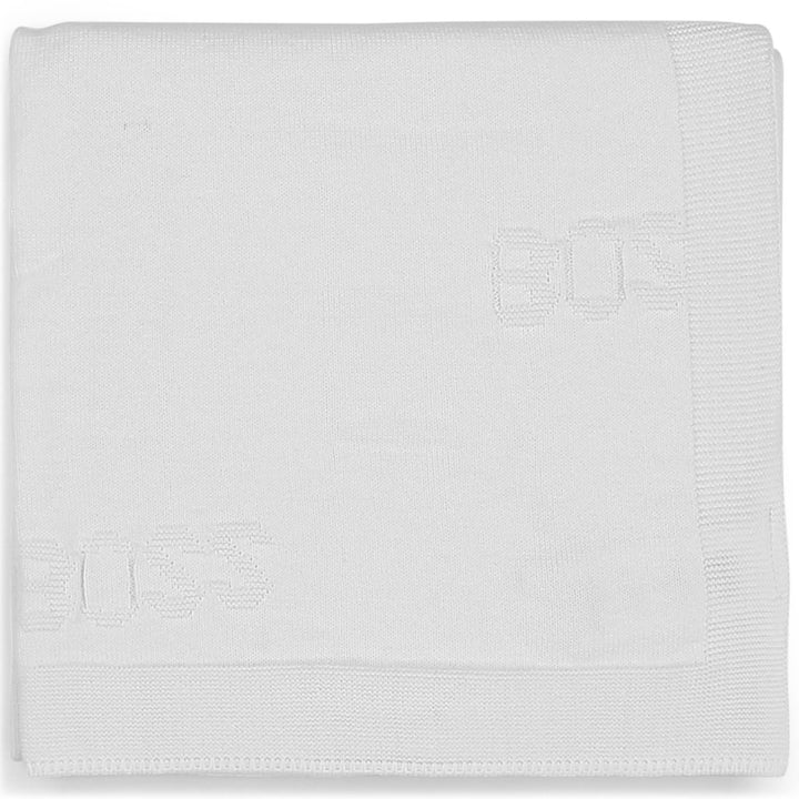 Hugo Boss Baby White Blanket