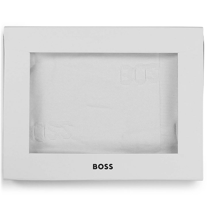 Hugo Boss Baby White Blanket