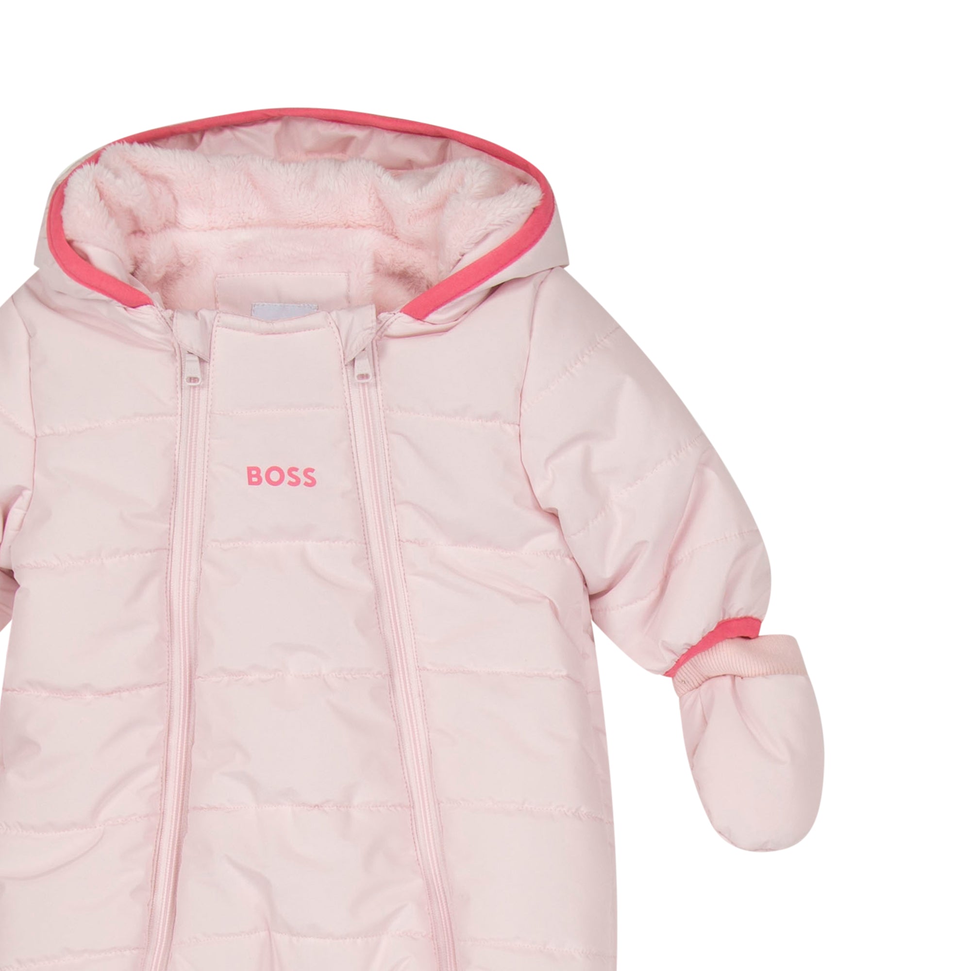 Hugo Boss Baby Girls Pink Snowsuit
