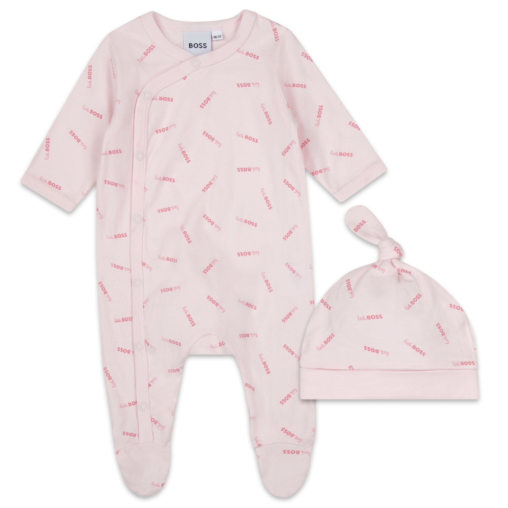 Hugo Boss Baby Girls Pink Pyjama Ensemble