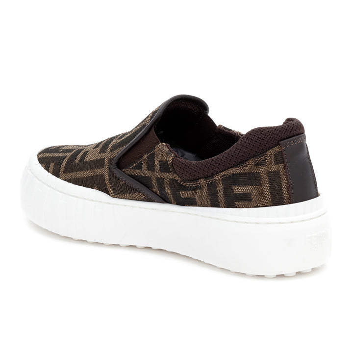 Fendi Platform Logo Slip-Ons