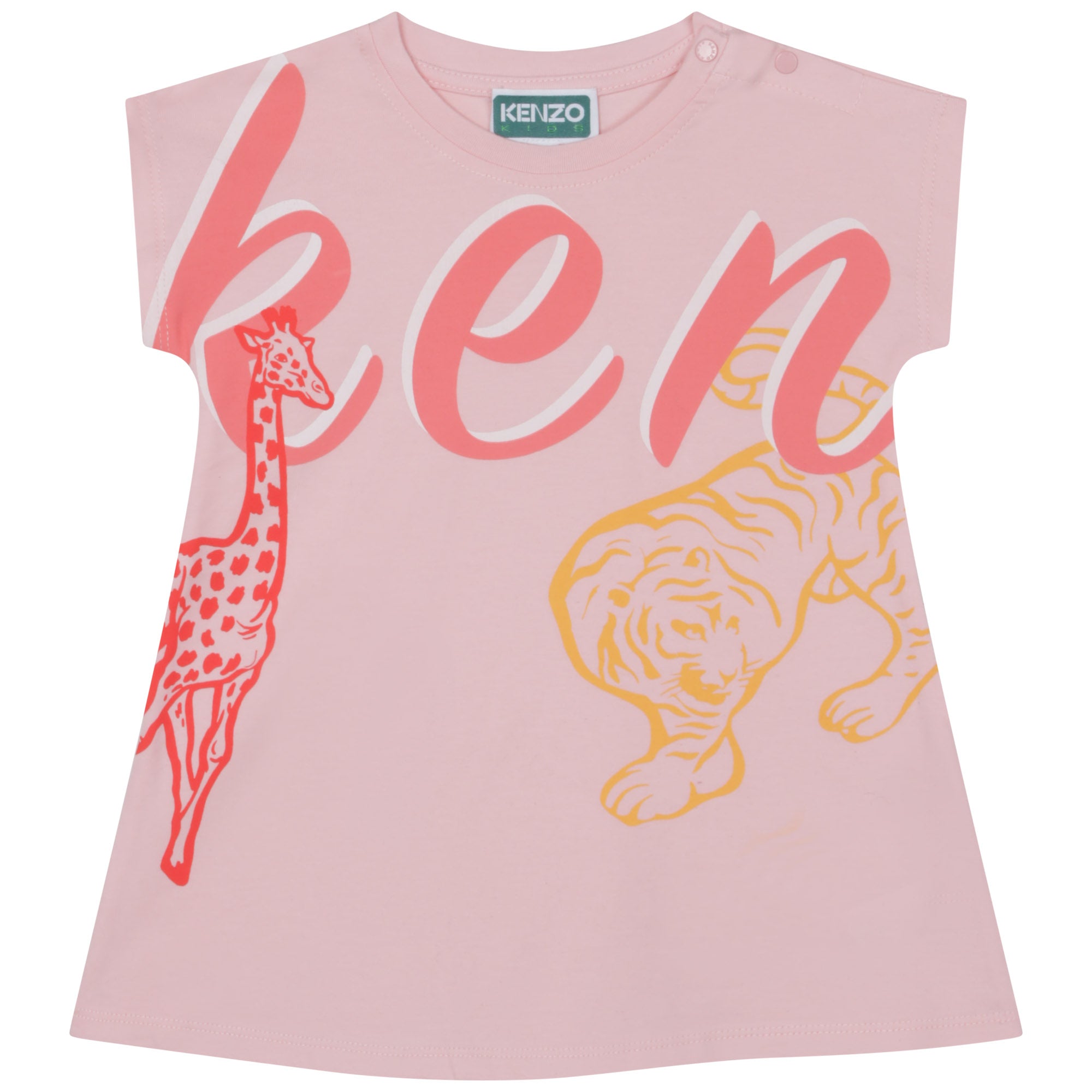 Kenzo Baby Girls Pink T-Shirt Dress