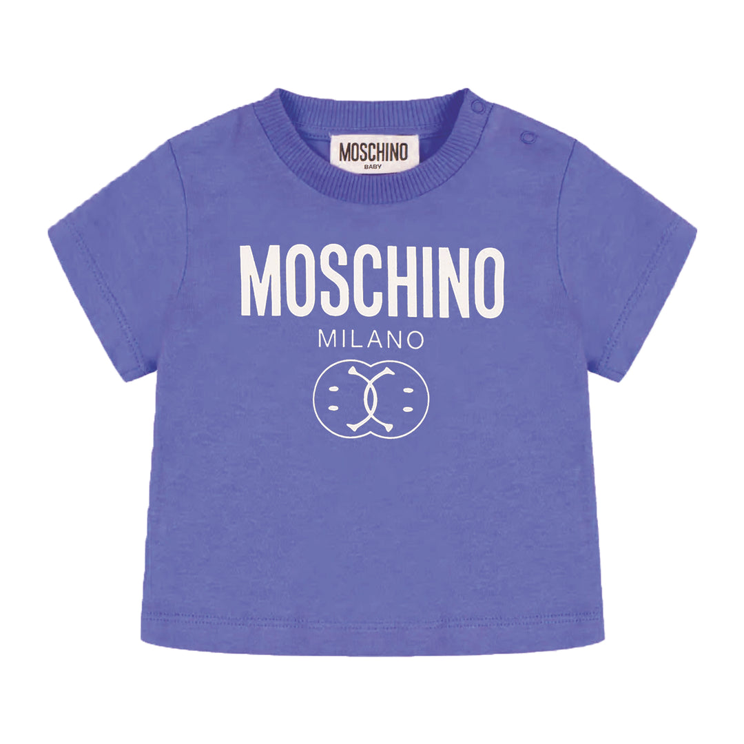 Moschino Baby Boys Blue Smiley T-Shirt
